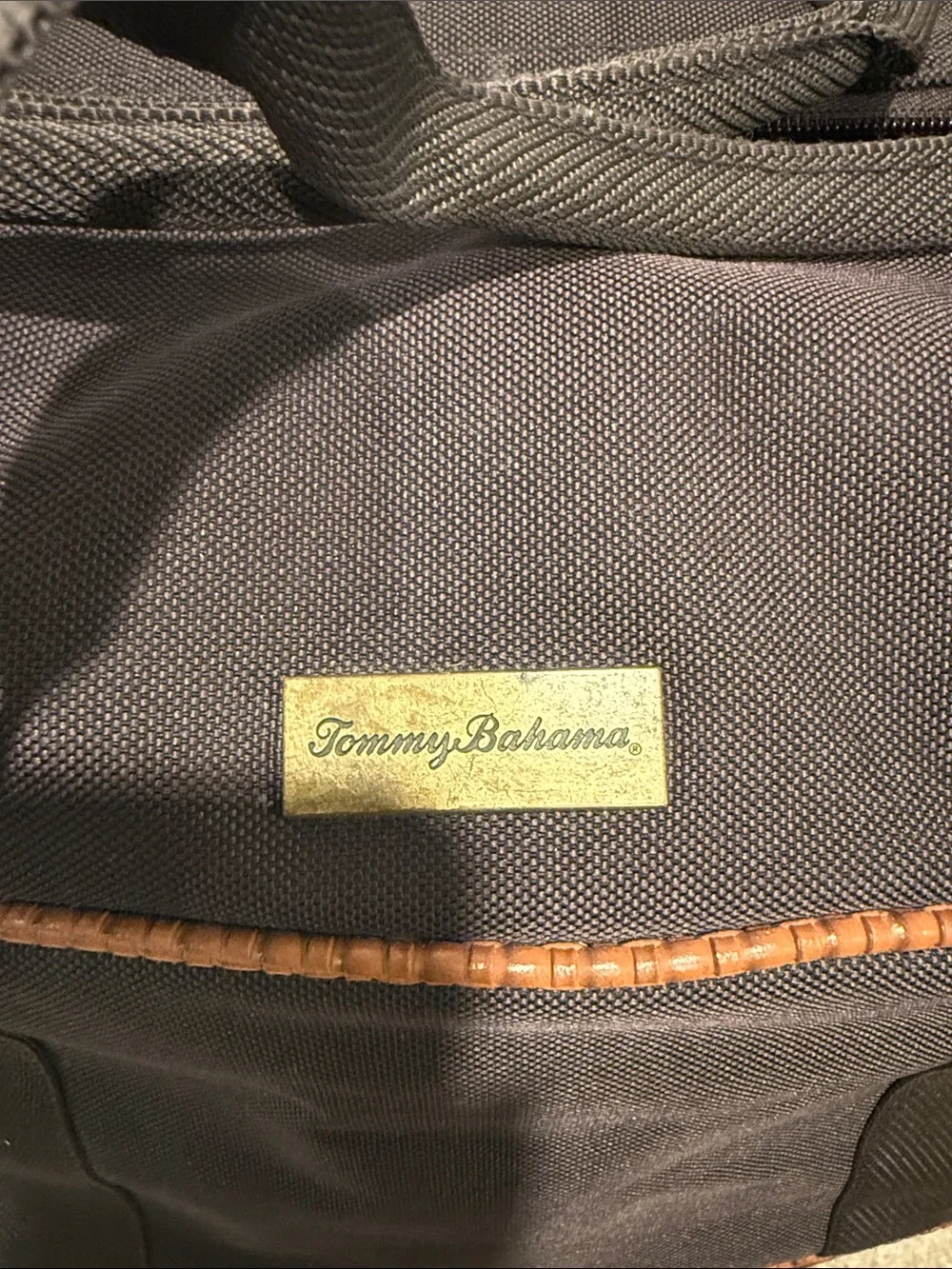 Tommy Bahama carry on duffle bag.  Used once
